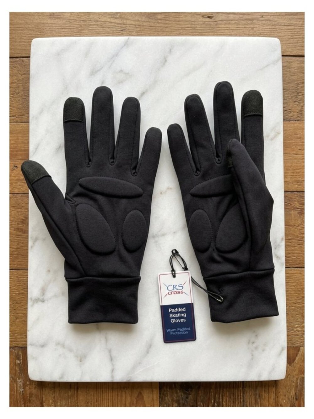 CRS Cross Padded Ice Skating Gloves Water Resistant Fleece Lined